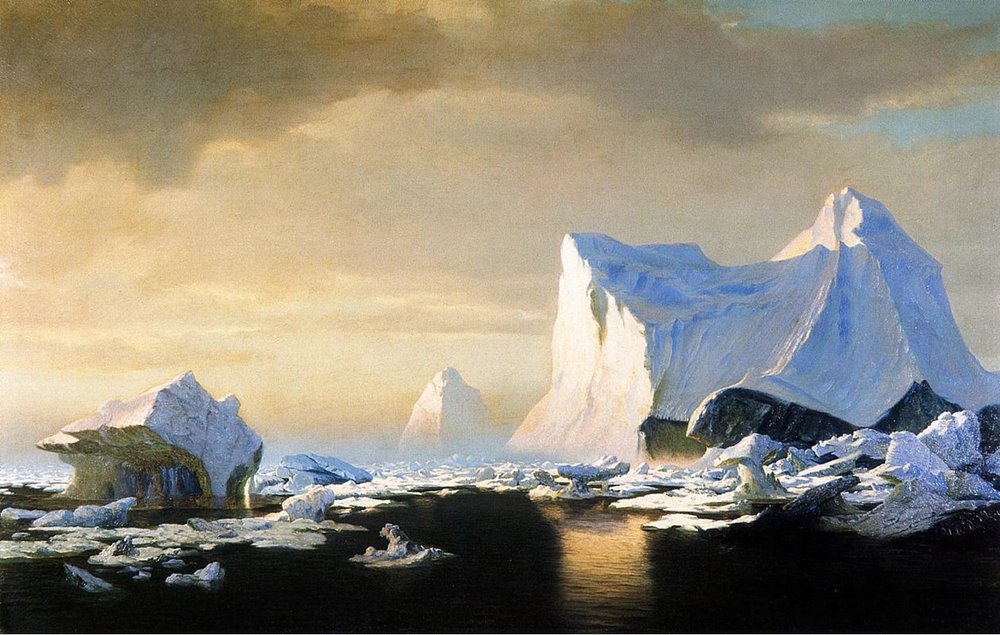Eisberge, 1882 von William Bradford: hochwertiger Kunstdruck